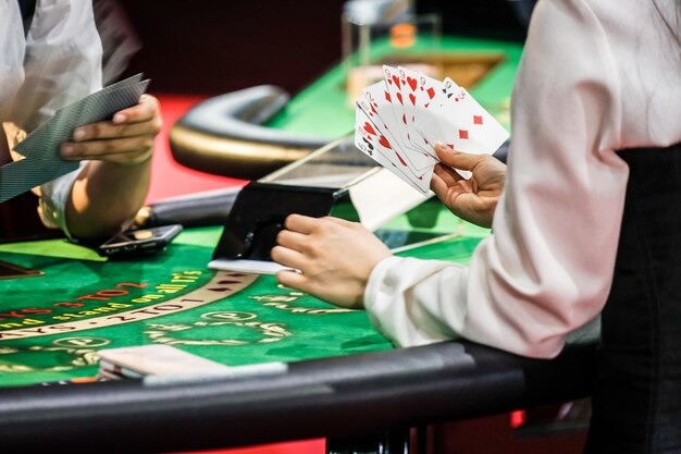 Mobile app interface showing live casino lobby